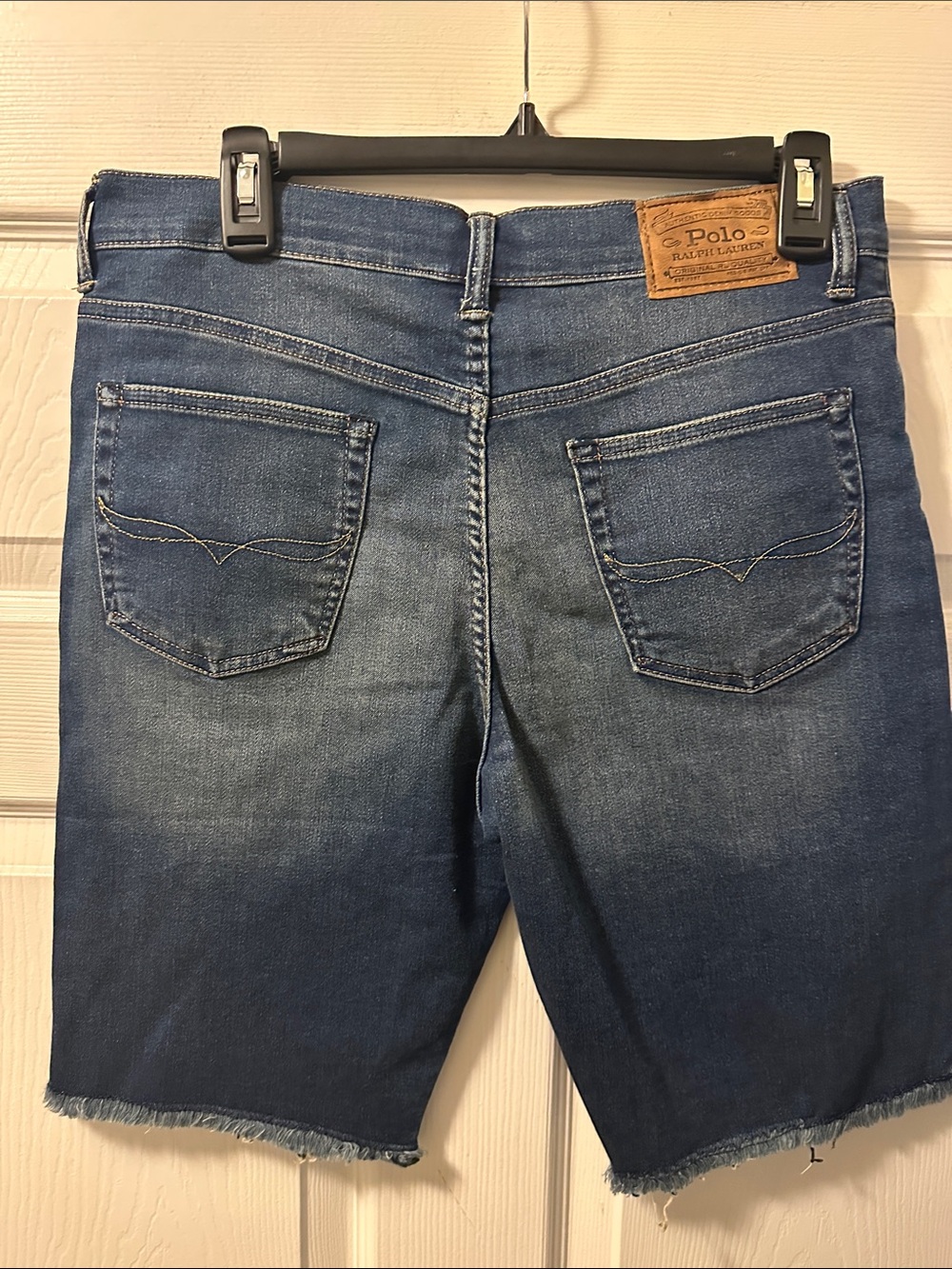 Boy’s Polo by Ralph Lauren Lightweight Dark Blue Denim Cutoff Shorts - Size 20